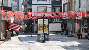 Canik'in Caddeleri Sokakları Türk Bayrağıyla Donattı