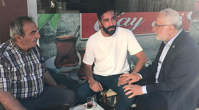 Karaman, Memleketi Ladik'te Esnafları Ziyaret Etti