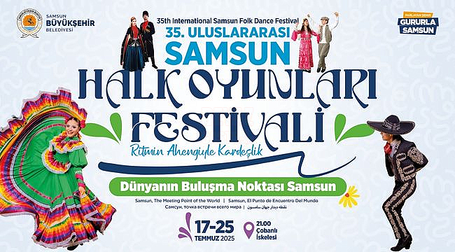 Samsun'da Halk Oyunları Rüzgârı Esecek