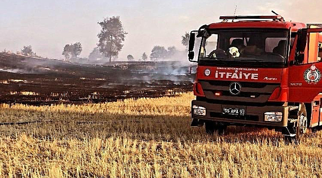 SAMSUN İTFAİYESİ'NDEN 263 ORMAN VE ANIZ YANGININA MÜDAHALE