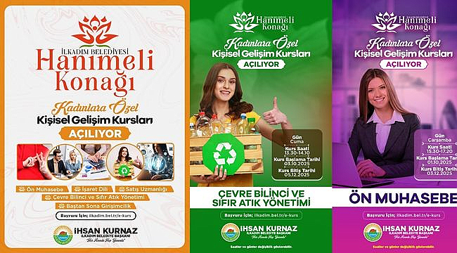 Hanımeli Konağı'nda Kurslar Başlıyor…
