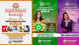 Hanımeli Konağı'nda Kurslar Başlıyor…