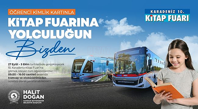 Kitap Fuarına Giden Öğrencilere Ulaşım Ücretsiz 