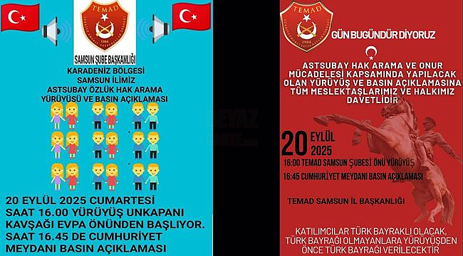 TEMAD'dan Hak Arama Yürüyüşü