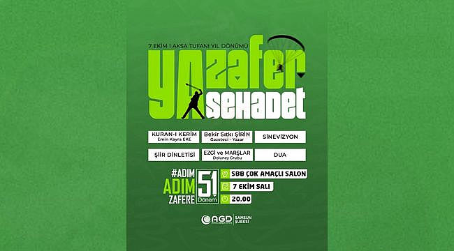 Aksa Tufanının 2. Yıldönümünde AGD MGV Samsun Şubesinden Anlamlı Program