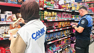 Canik Zabıtasından Grosmarket Denetimi