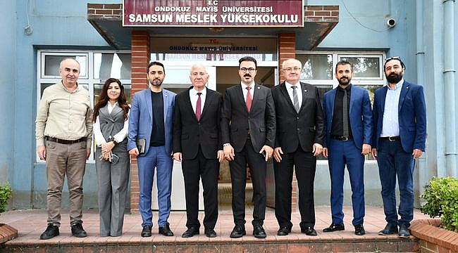 Samsun SMMMO'dan OMÜ Samsun Meslek Yüksekokulu'na "Hayırlı Olsun" Ziyareti