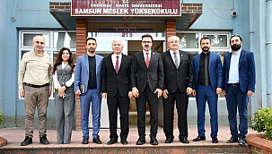 Samsun SMMMO'dan OMÜ Samsun Meslek Yüksekokulu'na "Hayırlı Olsun" Ziyareti