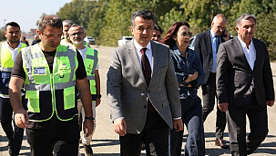 Terme'deki Yeni Bulvar Yolu Çalışmalarını Yerinde İnceledi