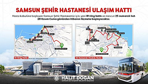 Şehir Hastanesi'ne Toplu Ulaşım Güzergahı