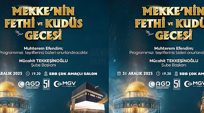 Samsun'da Anlamlı Gece!...