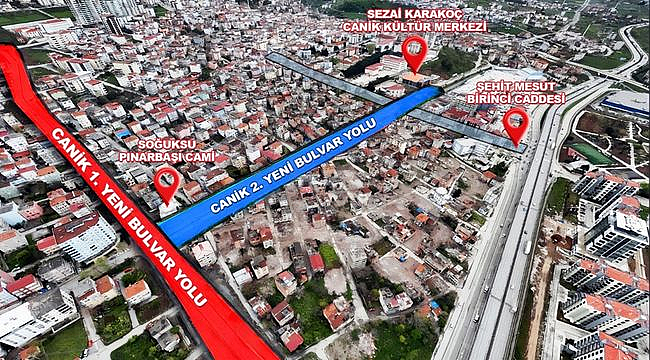 Canik 2. Yeni Bulvar Yolu Geliyor