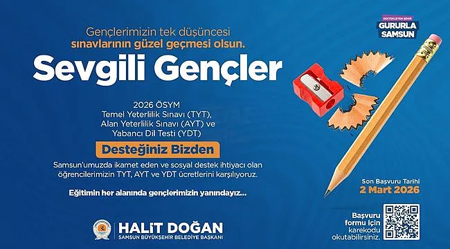 Büyükşehir’den Üniversite Sınavına Girecek Öğrencilere Destek
