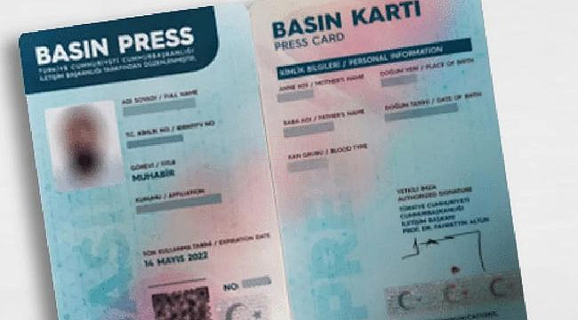 Basın Kartı Resmi Kimlik...