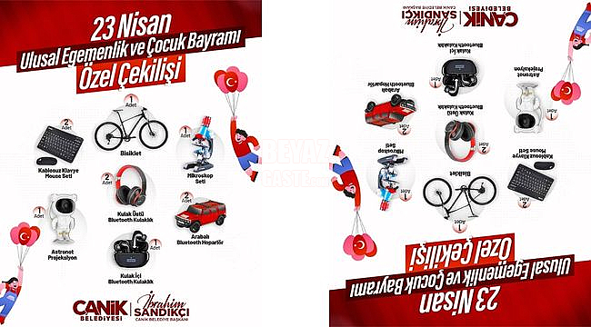 Canik Belediyesi'nden Hediye Yağmuru