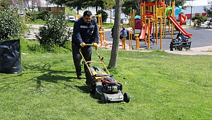 İlkadım'da Yeşil Alanlarda Yaz Mesaisi Başladı