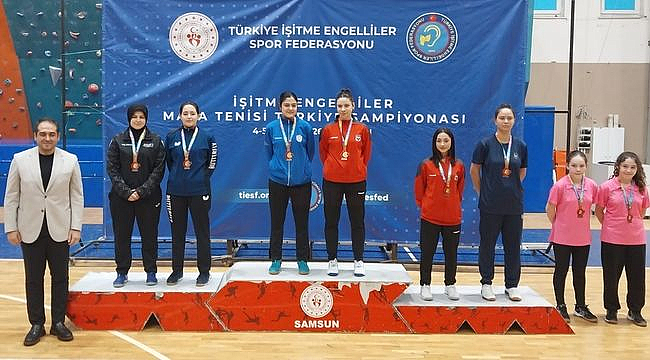 İşitme Engelliler Masa Tenisi Türkiye Şampiyonası Samsun'da Gerçekleşti