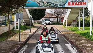 İlkadım'da Minikler Trafik Kurallarını Öğreniyor