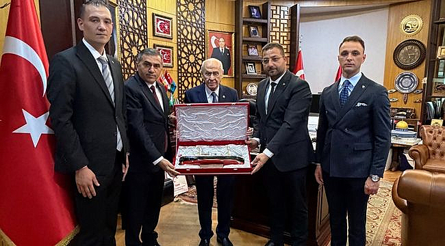 MHP Samsun İl Başkanı Mucur'dan MHP Genel Başkanı Devlet Bahçeli'ye Ziyaret
