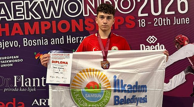 Avrupa Üçüncüsü Milli Sporcudan Başkan Kurnaz'a Ziyaret