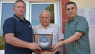 Bafra TSO'dan Yeşil Küre Organik'e Plaket ve Ziyaret