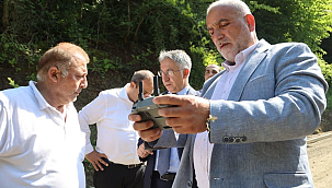 Başkan Sandıkçı Sahadaki Çalışmaları Dronla İnceledi