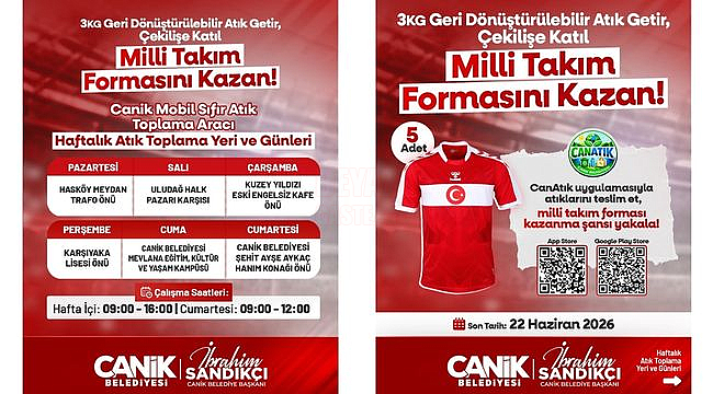 Canik'te Atık Getirene Milli Takım Forması Hediye