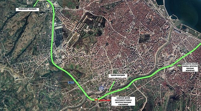 Samsun Çevre Yolunda Kavşak Çalışması!...