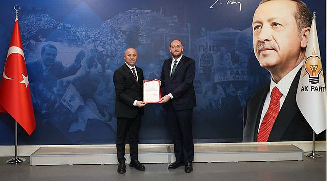 AK Parti Terme İlçe Başkanlığı'nda Bayrak Değişimi