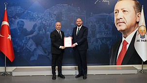 AK Parti Terme İlçe Başkanlığı'nda Bayrak Değişimi