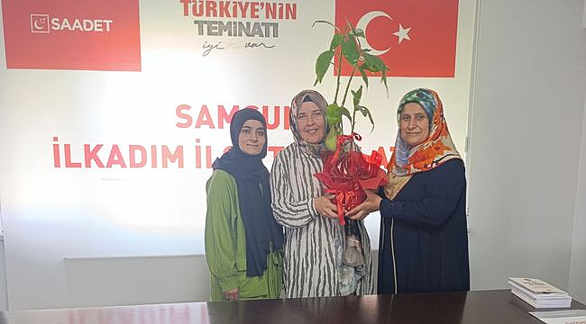 SP Samsun İl Kadın Kolları'ndan İlkadım Kadın Kolları'na Hayırlı Olsun Ziyareti