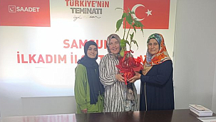SP Samsun İl Kadın Kolları'ndan İlkadım Kadın Kolları'na Hayırlı Olsun Ziyareti