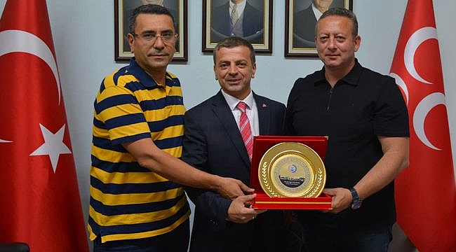 Bafra TSO'dan MHP İlçe Başkanlığı'na Hayırlı Olsun Ziyareti
