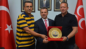 Bafra TSO'dan MHP İlçe Başkanlığı'na Hayırlı Olsun Ziyareti