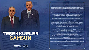 AK Parti Samsun'dan Teşekkür!
