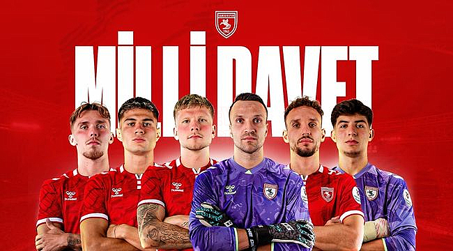 Samsunspor'un 6 Futbolcusuna Millî Davet!