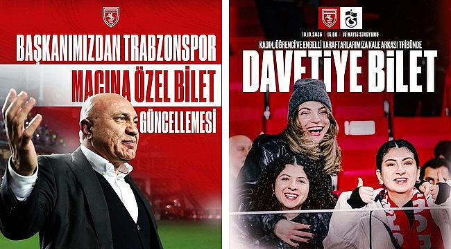 Samsunspor Başkanı Yıldırım, Trabzonspor Maçının Bilet Fiyatlarını Güncelledi!