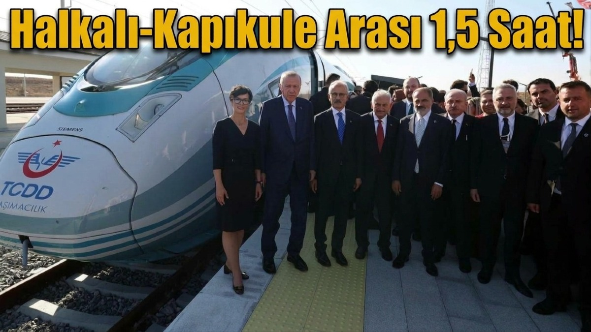 Cumhurbaşkanı Erdoğan, Çerkezköy-Kapıkule Hızlı Tren Hattı Açılışını Yaptı!