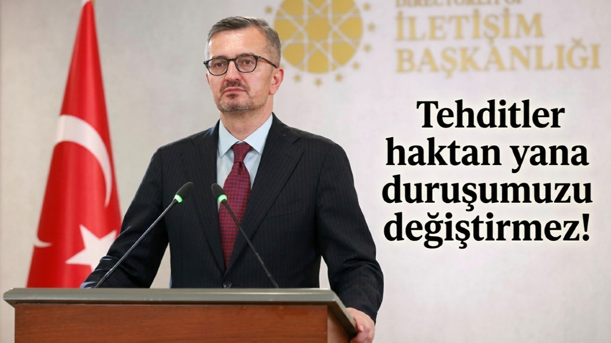 İletişim Başkanı Duran, İsrail Yönetiminin Tehditleri Ülkemizin Haktan Yana Duruşunu Değiştiremez!