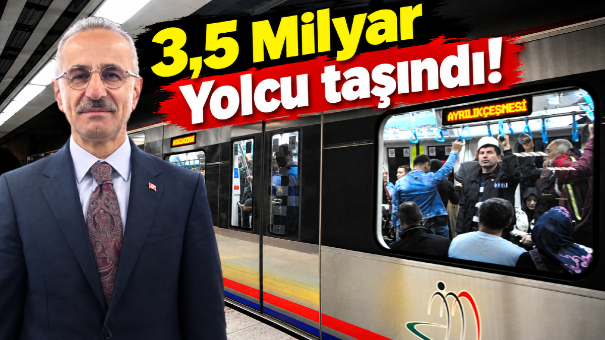 Raylı Sistemleri 3,5 Milyar Kişi Kullandı!